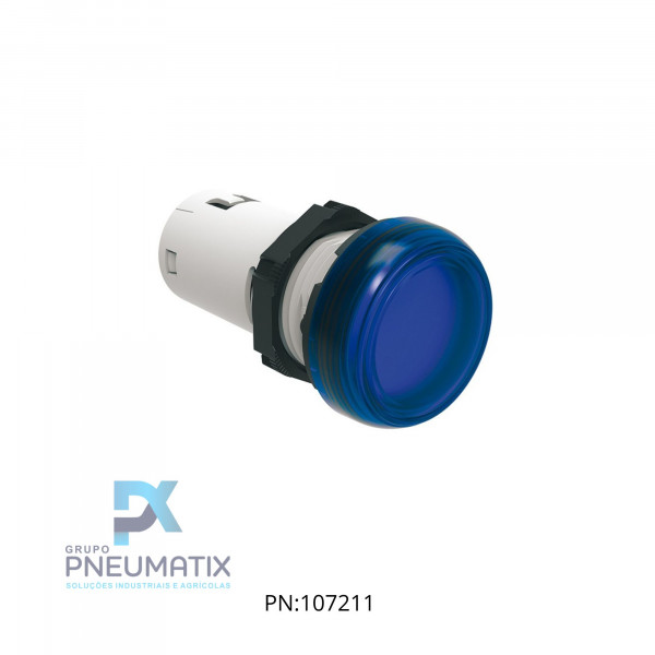 SINALIZADOR LED AZUL 22MM SERIE PLATINUN MONOBLOCO 24VCC/AC LPMLB6 LOVATO SINALIZADOR LED AZUL 22MM SERIE PLATINUN MONOBLOCO 24VCC/AC LPMLB6 LOVATO