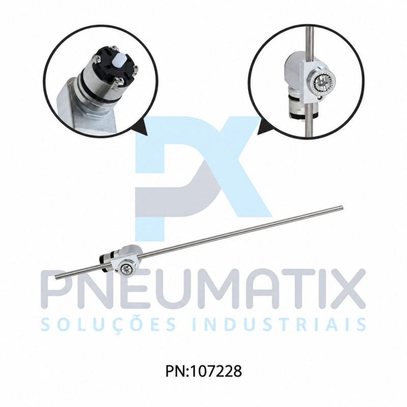 OPERADOR P/ CHAVE FIM DE CURSO HASTE AJUSTAVEL INOX  KXAL2 LOVATO