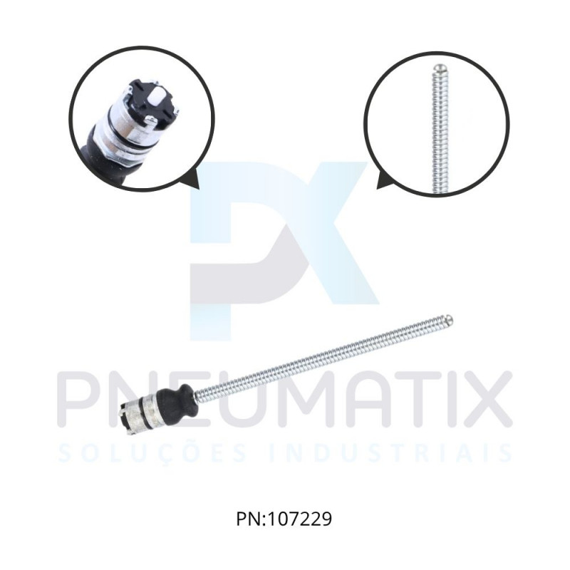 OPERADOR P/ CHAVE FIM DE CURSO HASTE FLEXIVEL INOX  KXAM1 LOVATO