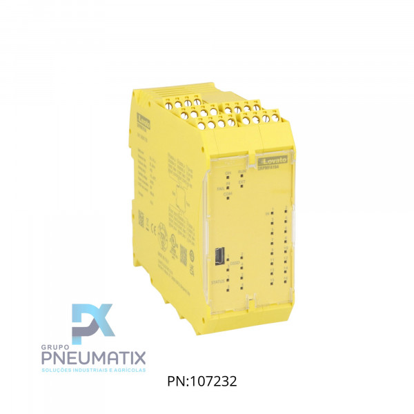 CLP DE SEGURANCA CAT 4 16INP.+4OUT. 24VACC/AC REF. SRPMFA164 LOVATO CLP DE SEGURANCA CAT 4 16INP.+4OUT. 24VACC/AC REF. SRPMFA164 LOVATO