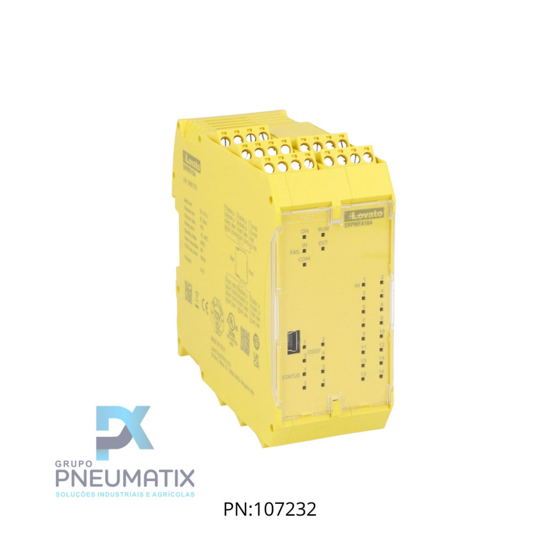 CLP DE SEGURANCA CAT 4 16INP.+4OUT. 24VACC/AC REF. SRPMFA164 LOVATO