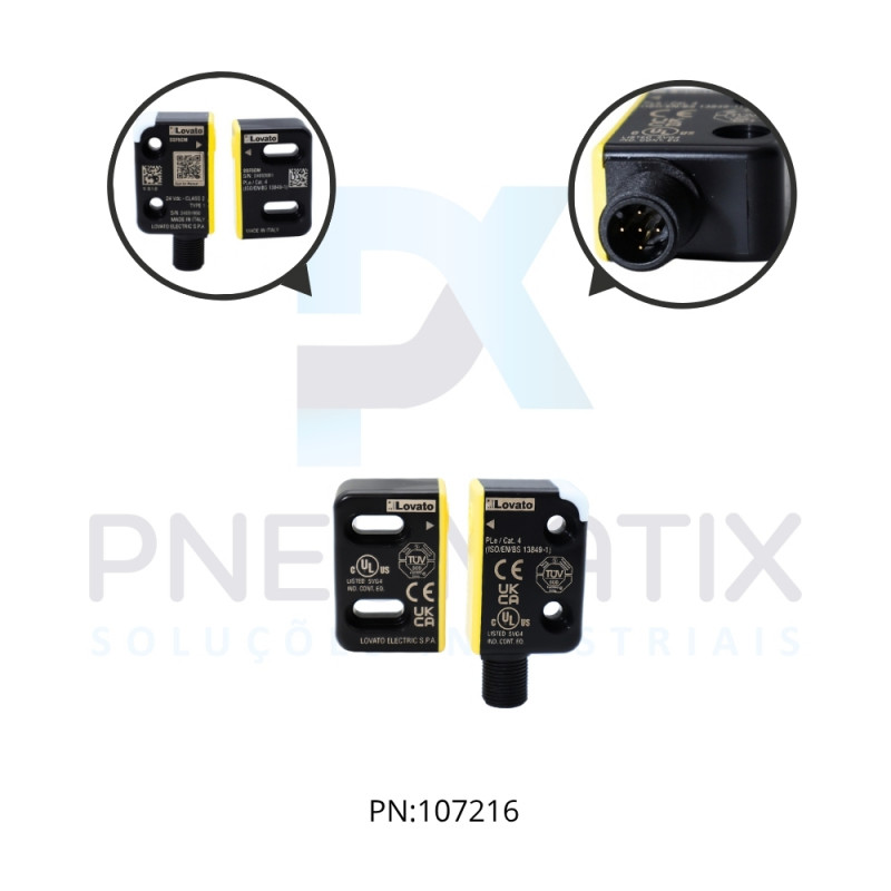 SENSOR RFID DE SEGURANCA COMPLETO COM ATUADOR CAT4 SIL3 REF. SSF5GM LOVATO SENSOR RFID DE SEGURANCA COMPLETO COM ATUADOR CAT4 SIL3 REF. SSF5GM LOVATO