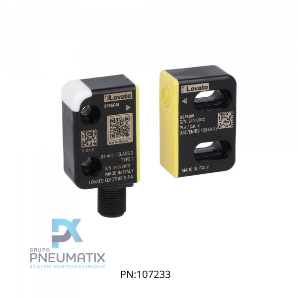 SENSOR RFID DE SEGURANCA COMPLETO COM ATUADOR CAT4 SIL3 REF. SSF5GM LOVATO SENSOR RFID DE SEGURANCA COMPLETO COM ATUADOR CAT4 SIL3 REF. SSF5GM LOVATO