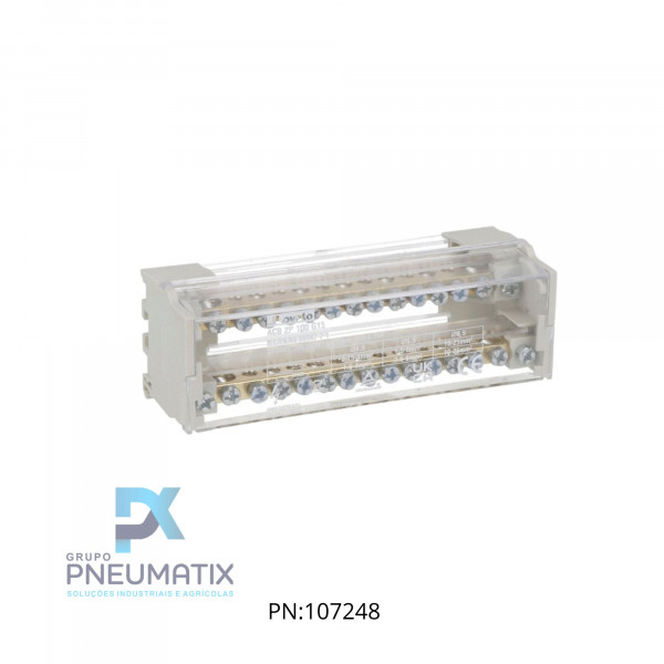 BLOCO DE DISTRIBUICAO ENERGIA 2 VIAS X 15 POLOS 100A REF. ACB2P100G15 LOVATO BLOCO DE DISTRIBUICAO ENERGIA 2 VIAS X 15 POLOS 100A REF. ACB2P100G15 LOVATO