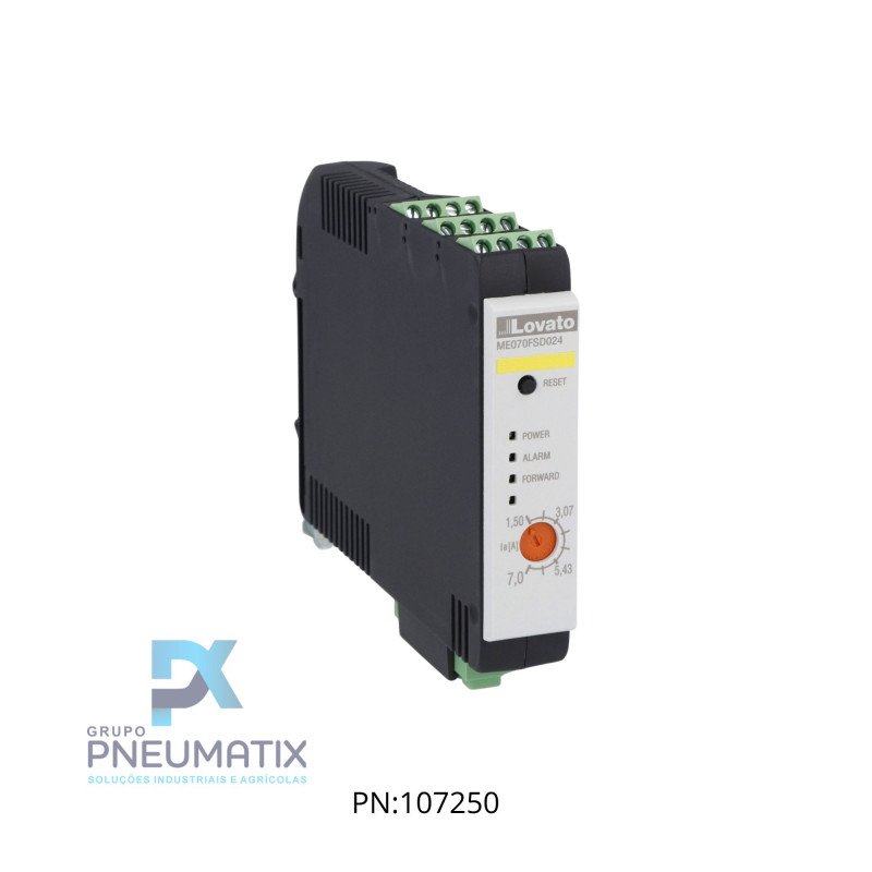 MODULO PARTIDA ELETRONICA E PROT. TERMICA P/ MOTORES (STO) TENSAO 500VAC 7A CONTR. 24VCC REF. ME070FSD024 LOVATO