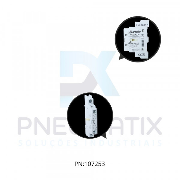 BLOCO CONTATO AUXILIAR 1NA+1NF P/ SECCIONADORA LINHA GA REF.GAX1011A LOVATO