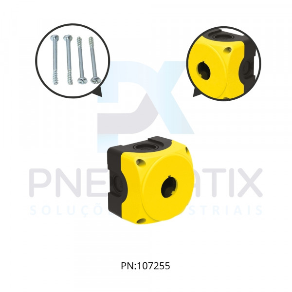 CAIXA BOTOEIRA PLASTICA AMARELA 1 FUROS 22MM REF.LPZP1A5 LOVATO CAIXA BOTOEIRA PLASTICA AMARELA 1 FUROS 22MM REF.LPZP1A5 LOVATO