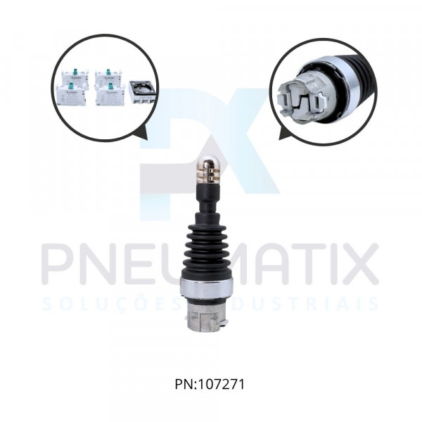 ACIONADOR TIPO JOYSTICK 4 POSICOES FIXA 4 NA IP67 REF. LPSJ400 LOVATO ACIONADOR TIPO JOYSTICK 4 POSICOES FIXA 4 NA IP67 REF. LPSJ400 LOVATO