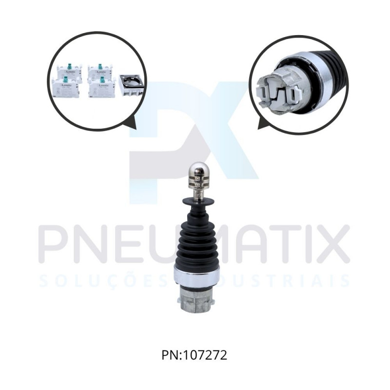 ACIONADOR TIPO JOYSTICK 4 POSICOES MOVEL 4 NA IP67 REF. LPSJ410 LOVATO ACIONADOR TIPO JOYSTICK 4 POSICOES MOVEL 4 NA IP67 REF. LPSJ410 LOVATO