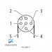CABO C/CONECTOR 1MTS FEMEA ANGULAR M12 5P/FEMEA ANGULAR M12 5P COR PRETO PUR 740291-7320100 MURRELEKTRONIK