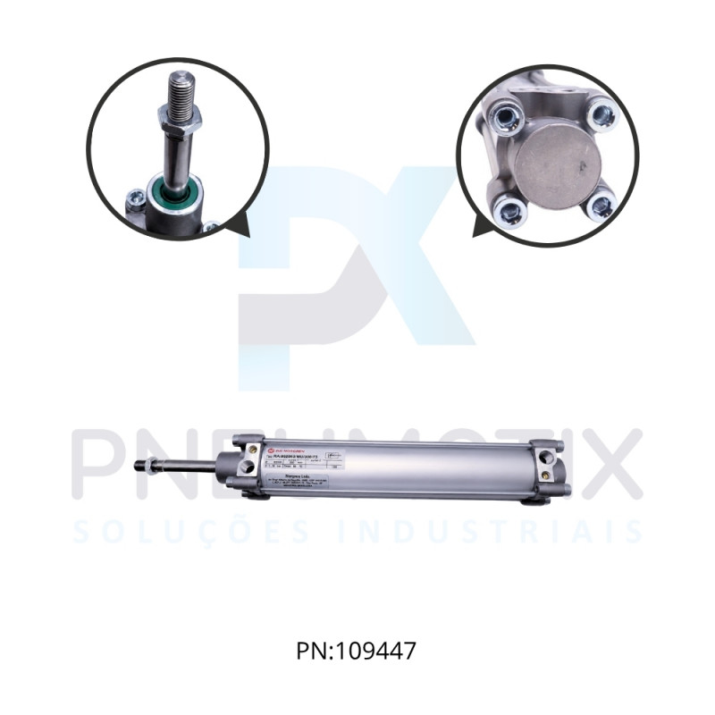 CILINDRO PNEUM.ISO D.A MAG.TIRANTADO C/EXT.HASTE 75MM DIAM.63MM X CURSO 300MM RA/802063/MU/300/75 NORGREN