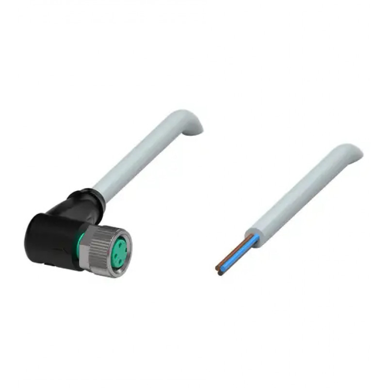 CABO C/CONECTOR 5MTS FEMEA ANGULAR M8 3 POLOS COR CINZA PVC V3-WM-5M-PVC PN:109026 PEPPERL