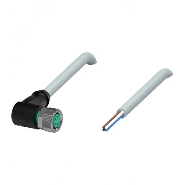 CABO C/CONECTOR 5MTS FEMEA ANGULAR M8 4 POLOS COR CINZA PUR V31-WM-5M-PUR PN:035491 PEPPERL