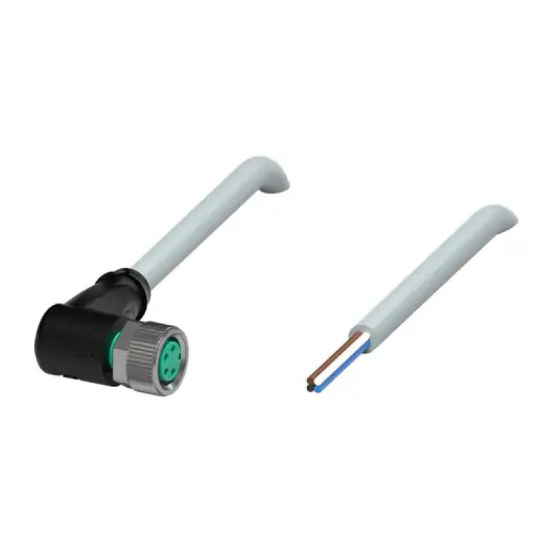 CABO C/CONECTOR 5MTS FEMEA ANGULAR M8 4 POLOS COR CINZA PUR V31-WM-5M-PUR PN:035491 PEPPERL