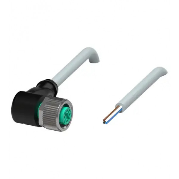 CABO C/CONECTOR 10MTS FEMEA ANGULAR M12 4 POLOS COR CINZA PUR V1-W-10M-PUR PN:040066 PEPPERL