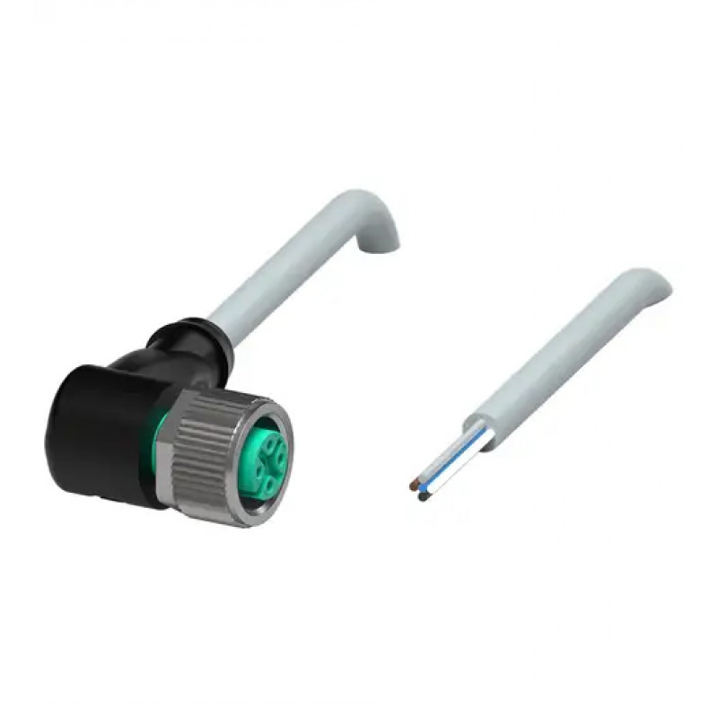 CABO C/CONECTOR 2MTS FEMEA ANGULAR M12 5 POLOS COR CINZA PUR V15-W-2M-PUR PN:021972 PEPPERL