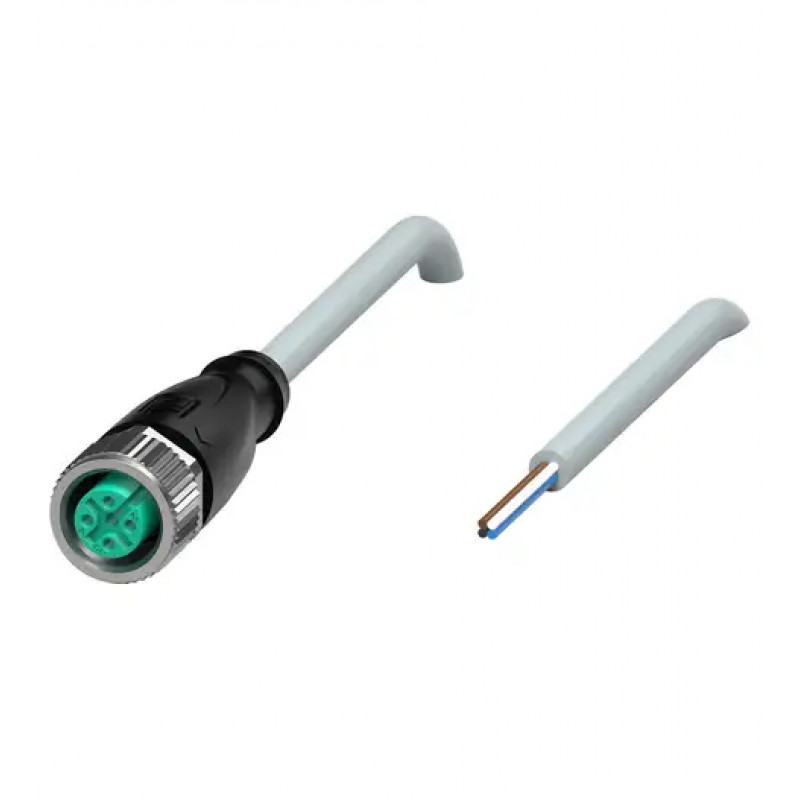 CABO C/CONECTOR 10MTS FEMEA RETO M12 4 POLOS COR CINZA PVC V1-G-10M-PVC PN:035074 PEPPERL