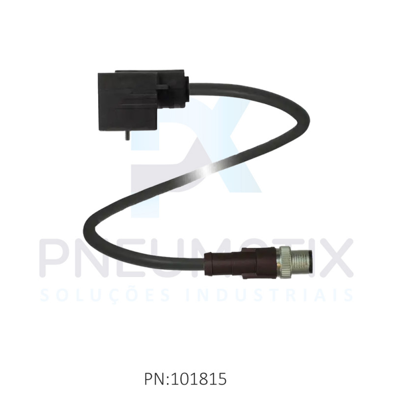 CABO C/CONECTOR 6MTS P/BOBINA FORM.RETO A 2+PE TENSAO 24VAC/VDC C/LED M12 VMA-2+P/Z2-0,6M-PUR-V1-G PN:247708 PEPPERL