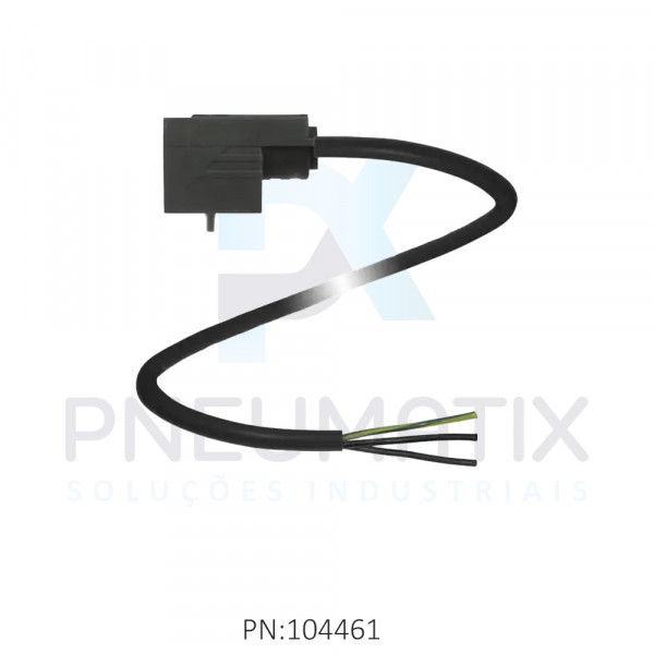 CABO C/CONECTOR 2MTS P/BOBINA FORMATO BI C/LED TENSAO 24VAC/VDC VMBI-2+P/Z2-2M-PUR PN:456846 PEPPERL