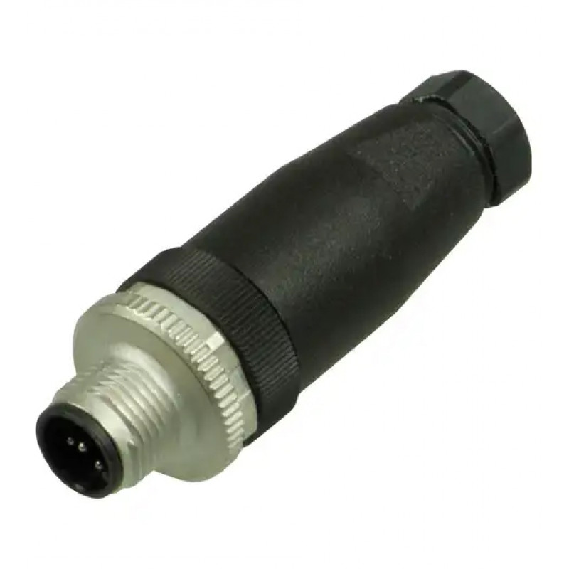 CONECTOR MACHO RETO M12 5 POLOS PARAFUSAVEL IP67 FIO 0,75MM TENSAO MAX.125VAC/VCC 4A MAX.V15S-G-PG9 PN:115060 PEPPERL