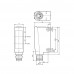 SENSOR FOTOELET.RETANG.Sn:350MM TP.DIFUSO ALIM.10-30VDC PNP NA/NF M8 ML100-8-H-350-RT/95/103 PN:216895 PEPPERL