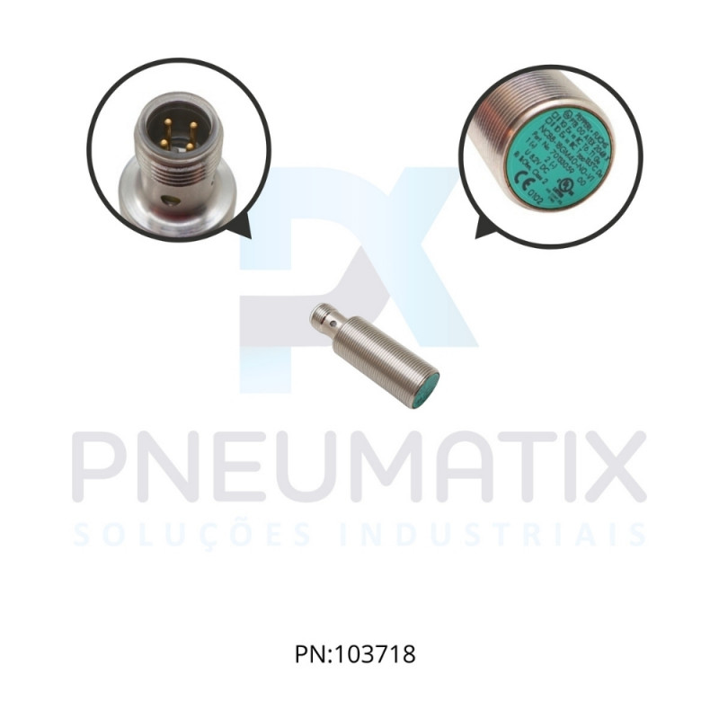 SENSOR IND.CIL.DIAM.18MM Sn:8MM NAMUR 2 FIOS NF NCB8-18GM40-N0-V1 PN:181089 PEPPERL
