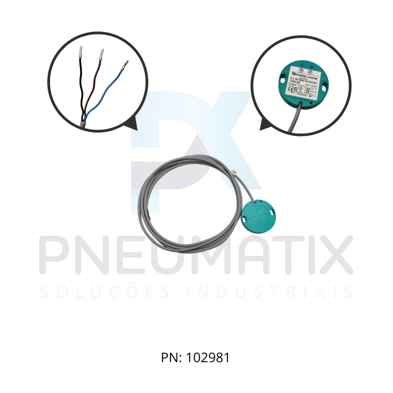 SENSOR CAPACITIVO CJ30-50K10-E0123-Y46139 PN:046139 PEPPERL SENSOR CAPACITIVO CJ30-50K10-E0123-Y46139 PN:046139 PEPPERL
