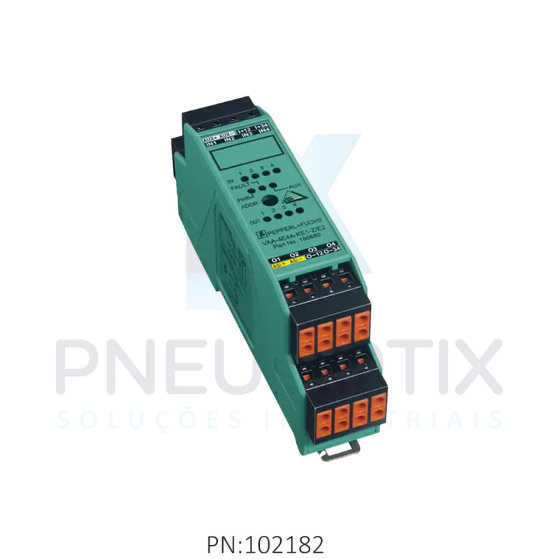 MODULO AS-I DIGITAL 4DI-4DO ALIM.20-30VDC PNP VBA-4E4A-KE1-Z/E2 PN:254246 PEPPERL