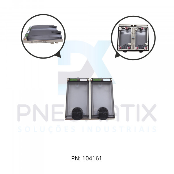 MOLDURA METALICA C/TAMPA PLASTICA DUPLA 468223-0000000 MURRELEKTRONIK
