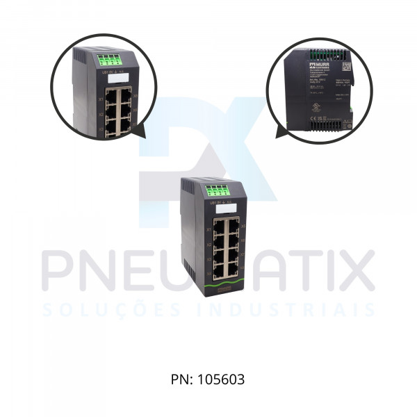 SWITCH NAO GERENCIAVEL 8 CANAIS PORT 3000 XELLITY ME58812 MURRELEKTRONIK SWITCH NAO GERENCIAVEL 8 CANAIS PORT 3000 XELLITY ME58812 MURRELEKTRONIK