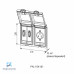 MOLDURA METALICA C/TAMPA PLASTICA DUPLA 468223-0000000 MURRELEKTRONIK