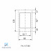 MOLDURA SIMPLES PRETA C/TAMPA PLASTICA CINZA MODLINK MSDD  468514-0000003 MURRELEKTRONIK