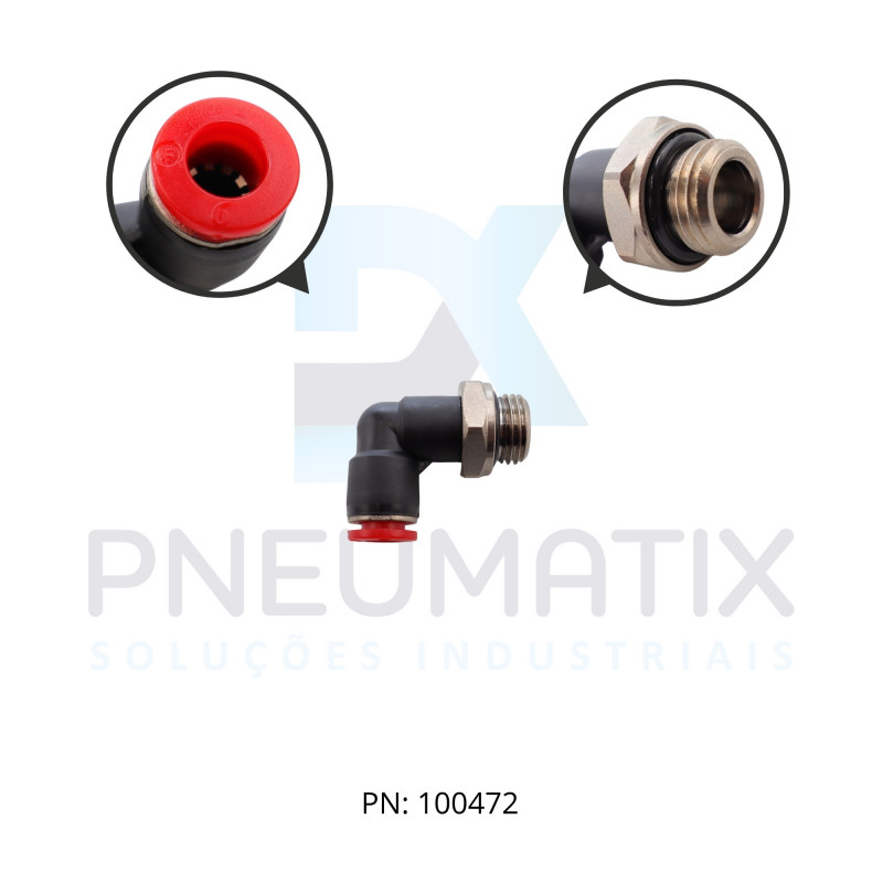 CONEXAO COTOVELO MACHO PLASTICA 06MM X R.1/4 BSPP C02470628 NORGREN