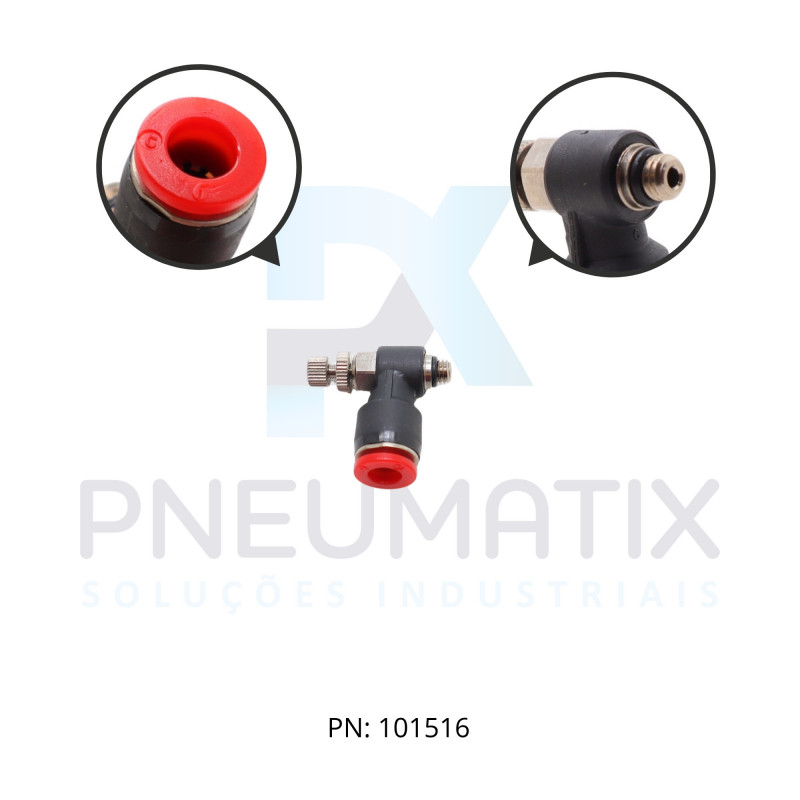 CONEXAO REGULADORA DE FLUXO PLASTICA 06MM X R.M5 C0K510605 NORGREN CONEXAO REGULADORA DE FLUXO PLASTICA 06MM X R.M5 C0K510605 NORGREN