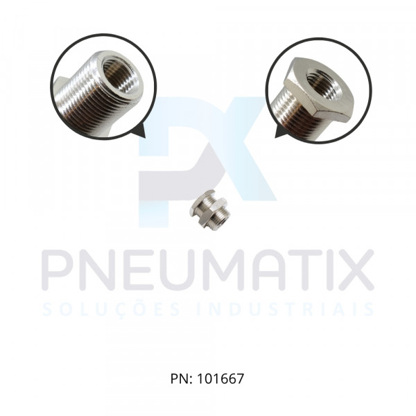 CONEXAO UNIAO P/PAINEL FEMEA METALICO 1/4 BSPP 160290028 NORGREN