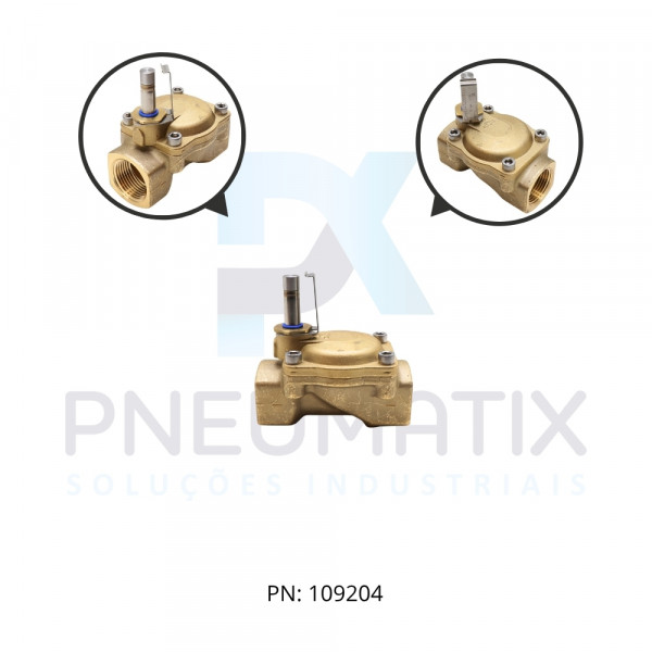 VALVULA DIAFRAGMA 2/2 N.F CORPO LATAO VEDACAO NBR PRESSAO 0.1A16 BAR R.1 NPT 8241400.9100.00000 NORGREN