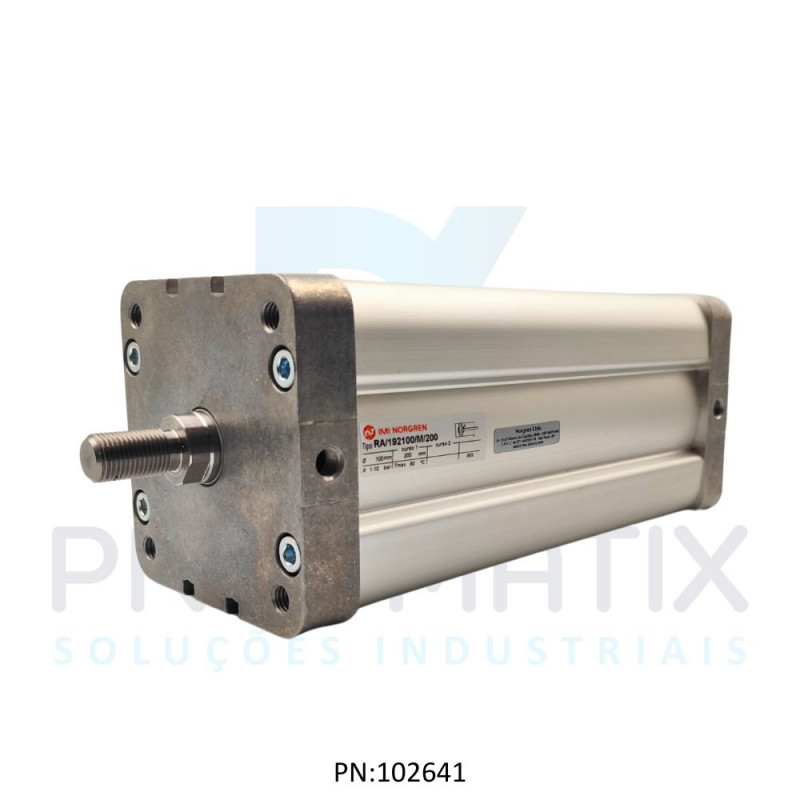 CILINDRO PNEUM.ISO COMPACTO DIAM.100MM X CURSO 200MM RA/192100/M/200 NORGREN