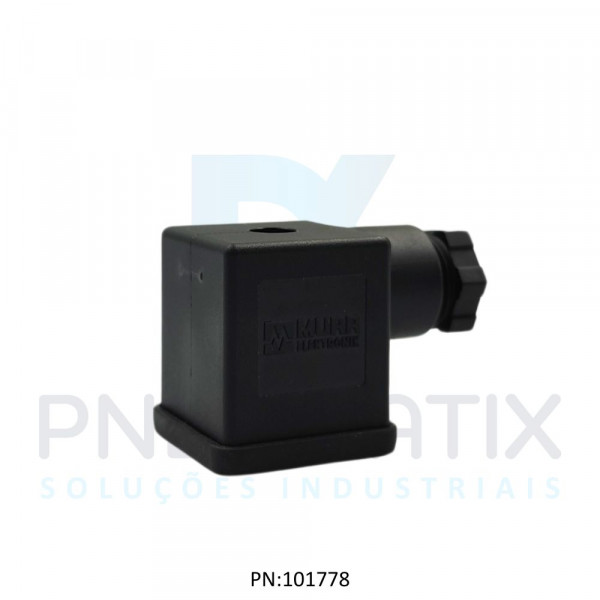 CONECTOR P/BOBINA 28MM FORMATO A TENSAO MAX.250VAC/VCC 10A MAX.729405-0000000 MURRELEKTRONIK