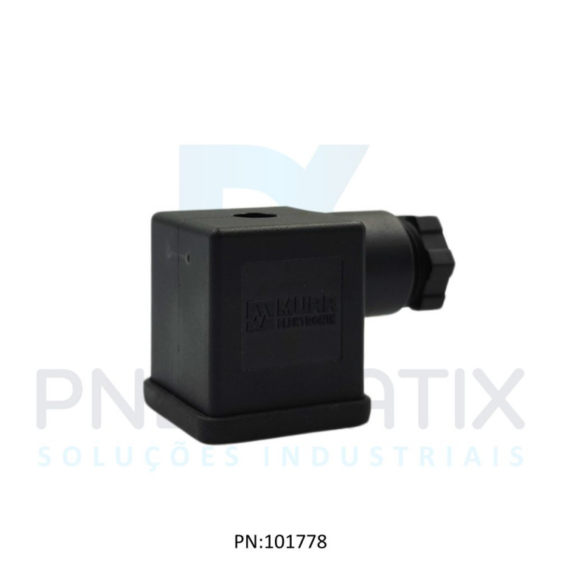 CONECTOR P/BOBINA 28MM FORMATO A TENSAO MAX.250VAC/VCC 10A MAX.729405-0000000 MURRELEKTRONIK