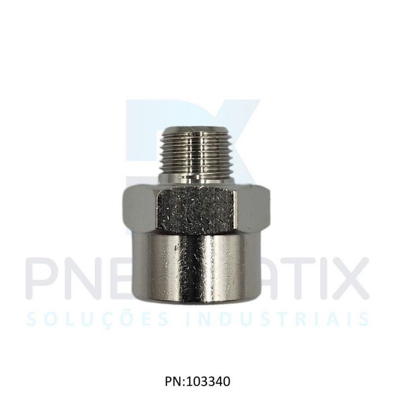 CONECTOR EXPANSAO MACHO 1/8 BSPT X FEMEA 1/4 BSPP 150231828 NORGREN