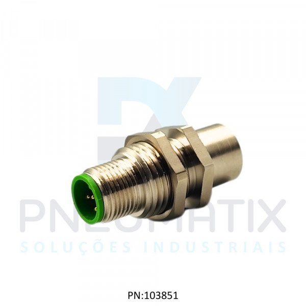 CONECTOR MACHO/FEMEA TIPO FLANGE M12 5P.ME333576 MURRELEKTRONIK