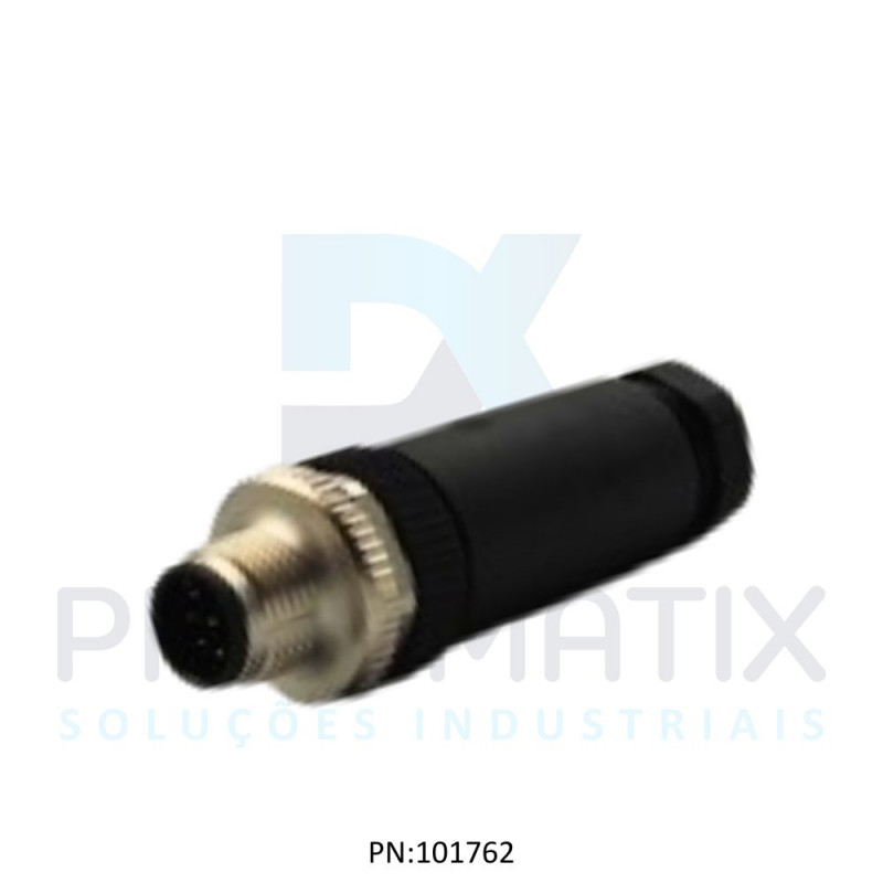 CONECTOR MACHO RETO M12 8P.PARAFUSAVEL IP67 717301-0000000 MURRELEKTRONIK