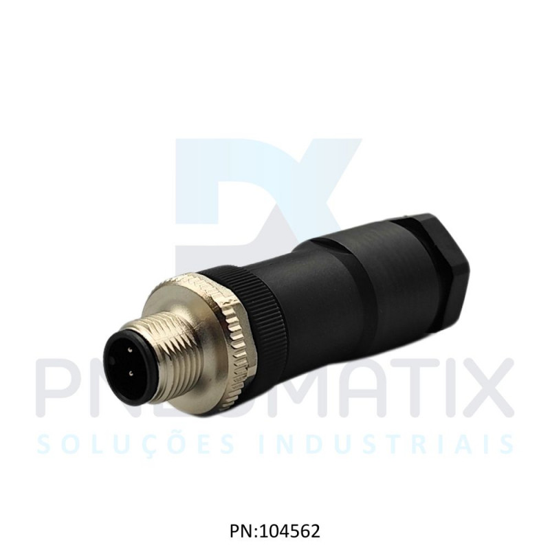 CONECTOR MACHO RETO M12 4P.PARAFUSAVEL IP67 TENSAO MAX.250VCA/DC 712745-0000000 MURRELEKTRONIK