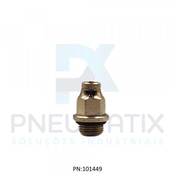 CONEXAO RETA MACHO METALICA 04MM X R.1/8 BSPP 102250418 NORGREN