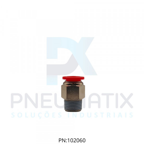 CONEXAO RETA MACHO PLASTICA 12MM X R.3/8 BSPT C01251238 NORGREN