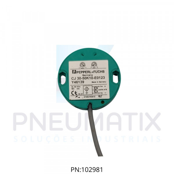 SENSOR CAPACITIVO CJ30-50K10-E0123-Y46139 PN:046139 PEPPERL