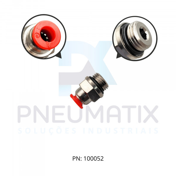 CONEXAO RETA MACHO PLASTICA 06MM X R.1/4 BSPP C02250628 NORGREN