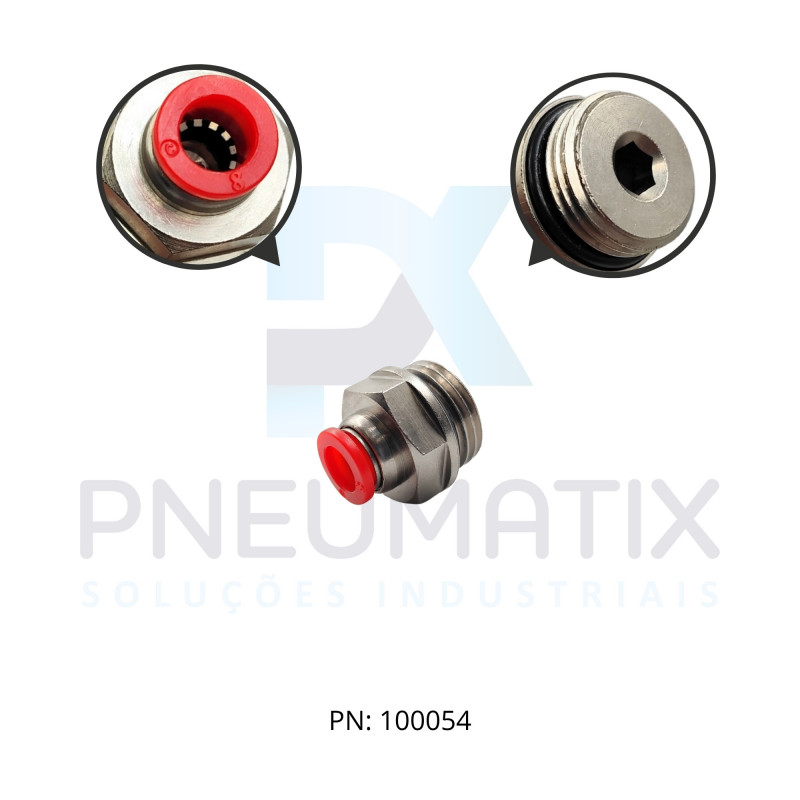 CONEXAO RETA MACHO PLASTICA 08MM X R.1/2 BSPP C02250848 NORGREN CONEXAO RETA MACHO PLASTICA 08MM X R.1/2 BSPP C02250848 NORGREN