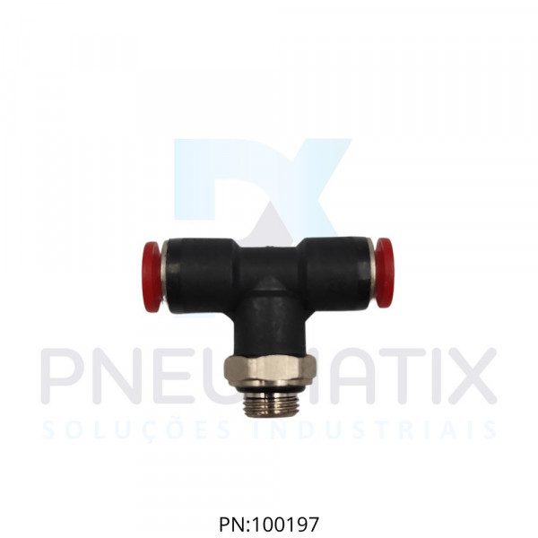 CONEXAO T MACHO CENTRAL PLASTICA 06MM X R.1/8 BSPP C02670618 NORGREN CONEXAO T MACHO CENTRAL PLASTICA 06MM X R.1/8 BSPP C02670618 NORGREN