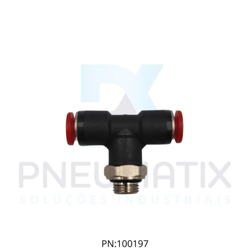 CONEXAO T MACHO CENTRAL PLASTICA 06MM X R.1/8 BSPP C02670618 NORGREN CONEXAO T MACHO CENTRAL PLASTICA 06MM X R.1/8 BSPP C02670618 NORGREN